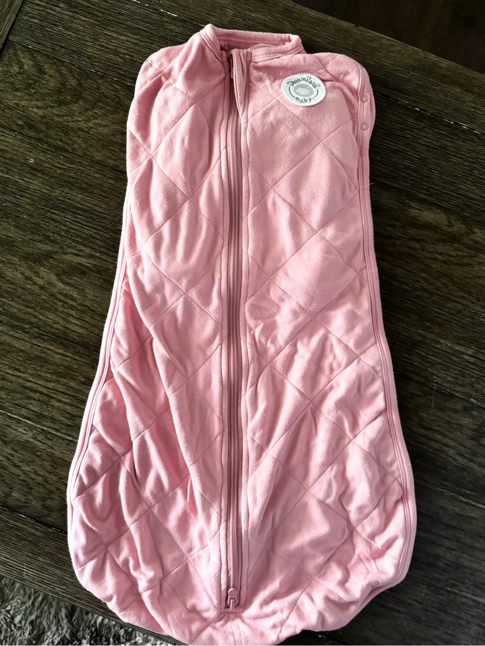 Dreamland Baby Pink Quilted Baby Sleep Sack with Front Zipper (0-6 months)